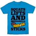 thumbnail image 2 of Squats Lifts And Mozzarella Sticks Tee Shirt Sweatshirt Hoodie, 2 of 7