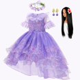 thumbnail image 1 of Disney Girls Encanto disfraz princesa Isabella vestido encanto para niños Halloween Cosplay carnaval cumpleaños fiesta Navidad ropa 2T (etiqueta 100) Gao Jinjia LED, 1 of 2