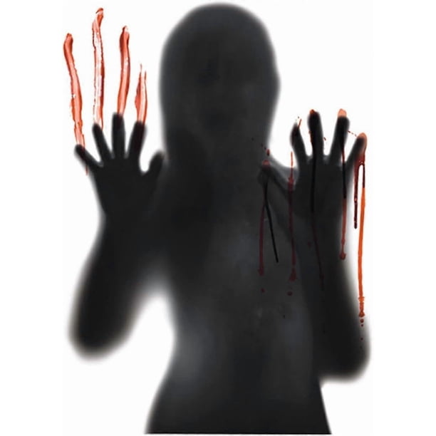 Halloween Decor Blood Sticker Door Fingerprints Self Adhesive Stickers Glass Window Wall Sticker Stickers for Kids