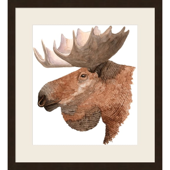 Great Art Now Moose by Jeannine Saylor, Framed Wall Art, 20.25W x 22.25H