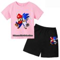 thumbnail image 3 of Nuevo conjunto de dos piezas de camiseta y pantalones cortos de Super Sonic, conjuntos de ropa para niños, niños y niñas, camisetas, camiseta y pantalones de Sonic, 3 of 5