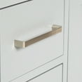 thumbnail image 4 of ARIEL Cambridge 61 Inch Grey Bathroom Vanity with Single Sink, Solid Wood, White Quartz Countertop, 1.5-Inch Edge, Rectangular Undermount Sink, 2 Soft Closing Doors, 9 Drawers, 4 of 8