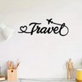 thumbnail image 6 of Vintage Metal Wall Art "Travel" - Elegant Script with Airplane, Black Iron, Weather-Resistant for Indoor & Outdoor, Farmhouse & Minimalist Decor, Ideal Gift for Travel Lover, 6 of 6