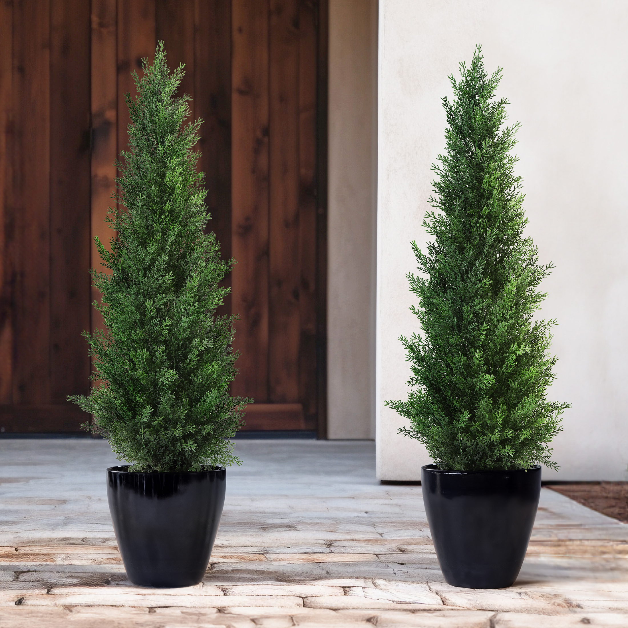 DR.Planzen Artificial Cedar Tree, 3 ft, 2-Pack, Green photo 5