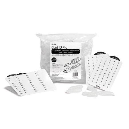 UPC 090146009838 product image for Dotz Cord ID Pro Cord and Cable Identification System, 100 Count Bag, Clear (DCI | upcitemdb.com