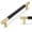 Black and Gold-5'' Hole Center(128mm)-10, variant on 10 Pack Kitchen Cabinet Knobs Brushed Pulls Knurled Drawer Hardware Handles For Cabinets Cupboard