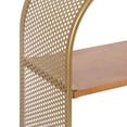 thumbnail image 3 of Kate and Laurel Urso Glam Arch Wood and Metal Shelf, 20 x 19, Gold, Modern Geometric Shelf for Wall, 3 of 7