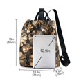 thumbnail image 3 of FORMRS Women's Travel Backpack Purse Anti-Theft Hidden Pockets Casual Shoulder Bag, Metallic Flower, 3 of 7