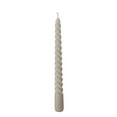 thumbnail image 6 of 12 Piece Matte Grey Twist Taper Candles, 2 Boxed Sets of 6, 4 Hours Burn Time, Paraffin Wax, 7.75 Inches, 6 of 7