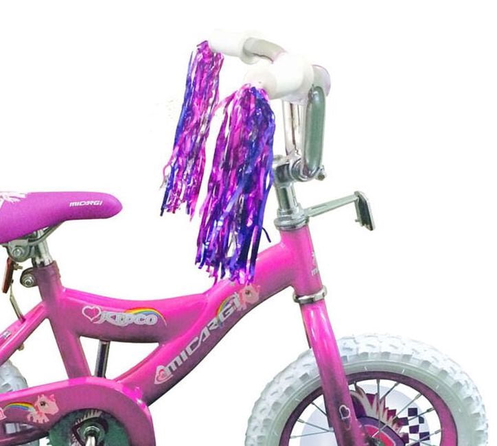 USToyOutlet 12" BMX S-Type Frame Bicycle Coaster Brake One Piece Crank Pink Rims White Tire Kid's Bike - Pink