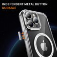 thumbnail image 6 of Dteck for iPhone 16 Pro Case, Compatible with MagSafe, Anti-Yellowing Military-Grade Protection Shockproof Slim Magnetic Phone Sleeve for iPhone 16 Pro,Clear, 6 of 7