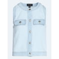 thumbnail image 5 of Free Assembly Women's and Women's Plus Button Front Sleeveless Denim Top, Sizes XS-4X, 5 of 5