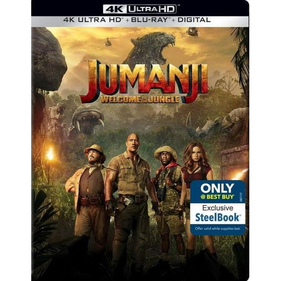 Sony Pictures Entertainment Jumanji: Welcome To The Jungle (4K Ultra HD) (SteelBook) [2017]