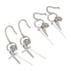 thumbnail image 5 of 2 pares de pendientes de cruz y cono de acero inoxidable para hombres y mujeres, clip para la oreja para festivales diarios, fiestas de cumpleaños, 5 of 5