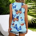 thumbnail image 6 of 250th Anniversary Usa Shirt Women Casual National Flag Print Sleeveless Shirts Patriotic Shirts Tees, 6 of 7