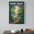 thumbnail image 6 of Kerinci Seblat National Park Trekking Vintage Travel Poster Sumatra Indonesia Retro Jungle Hiking Adventure Wall Art Print Poster, 6 of 8