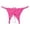 Hot Pink, variant on Women's Panties Elegant Lace Sheer Thong Underwear for Women with Pearl Soft Stretch Fabric All-Day Comfort