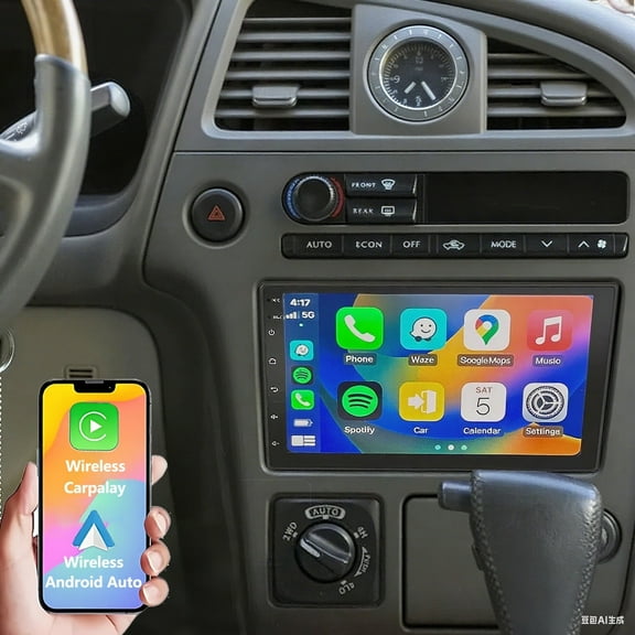 Gsuatey Car Radio for Infiniti QX4 2001-2003 with Wireless Carplay Android Auto, 7 inch Touchscreen Car Stereo Radio Support Mirror Link WiFi/GPS Bluetooth FM RDS EQ SWC AHD Backup Camrea