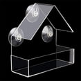 thumbnail image 2 of Window Bird Feeder, Acrylic Clear Bird Feeders,Bird Safe Scratch Resistant,Optimal Bird Admiring, 2 of 6