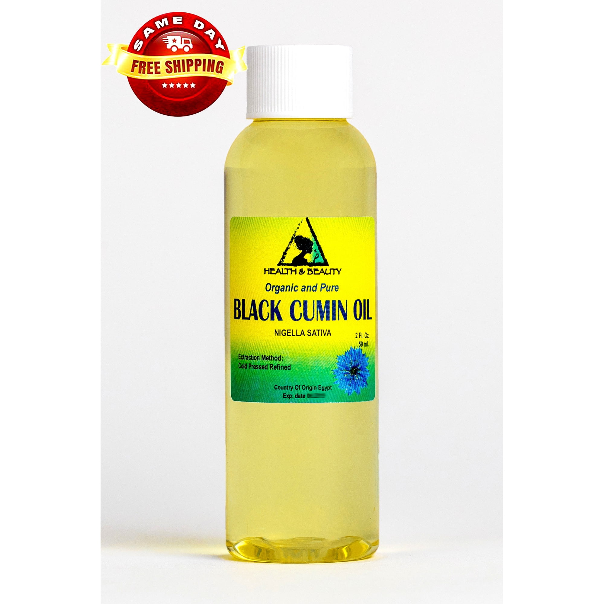 Black Cumin Seed Oil Refined Organic Carrier Cold Pressed Fresh 100% Pure 2 oz