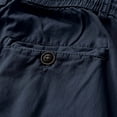 thumbnail image 5 of Eryao Mens Big and Tall Cargo Shorts Knee Length Elastic Waist Pants with Pockets Casual Outdoor Work Hiking Shorts,Blue,40, 5 of 9