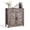 Gray, variant on VEVOR Coffee Bar Cabinet, Farmhouse Coffee Bar Table with Drawer, Buffet Stand Cabinet with 2 Barn Door, Sideboard Buffet Station for Living Room, Entryway, Kitchen, 29.5 x 14.7 x 31.5 in, White