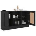 thumbnail image 2 of vidaXL Sideboard Black 120x30.5x70 cm Engineered Wood, 2 of 5