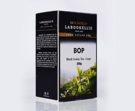 Damro Labookellie BOP Black Grainy 100% Pure Ceylon Tea- Large 200g ( 4 Packs)