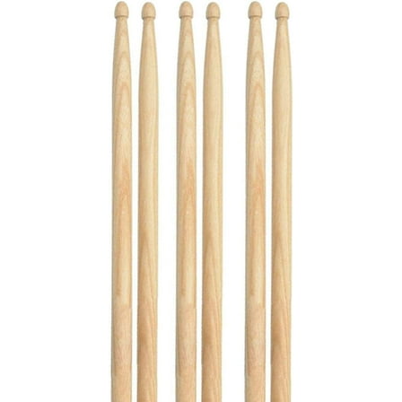 3 Pairs Drum Sticks, 5A Classic Maple Wood Tip Drumsticks for Students and Beginners Musical Musical Instrument Percussion Accessories (40CM)