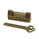 thumbnail image 1 of 1 Set Retro Jewelry Box Latches Antique Clip Clasp Flower Birds Pattern Mini Padlock for Box Furniture Suitcase (Bronze), 1 of 3