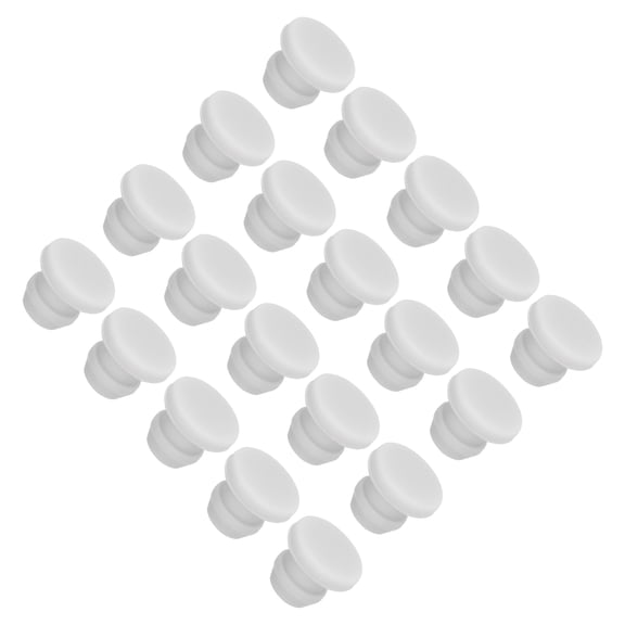 Uxcell Silicone Hole Plugs Flush Type Panel Round Hole Plugs 5.5mm Diameter 20pcs Grey for Kitchen Sealing Plugs