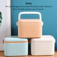 thumbnail image 3 of QualitChoice Double Layer Pill Storage Box Colorful Moistureproof Lightproof High School University Tablet Case Organizer Container Light Apricot, 3 of 6