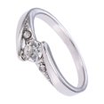 thumbnail image 1 of Sencillo y exquisito anillo de pareja de aleación Elegante anillo de dedo de configuración de dia Romacci Anillo, 1 of 6