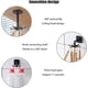 thumbnail image 3 of Colgador de utensilios giratorio plegable, estante para colgar en la ducha de la cocina de 360 ​​°, soporte ajustable para toallas de baño, organizador abatible vertical/para el hogar, negro, 3 of 5