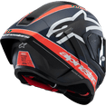 thumbnail image 2 of Alpinestars Supertech R10 Team Street Motorcycle Helmet - Matte Black/Carbon Red Fluo/Blue / Medium, 2 of 2