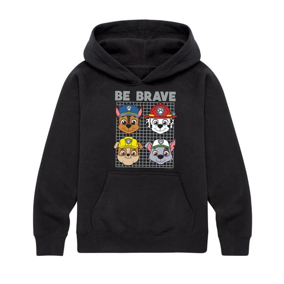 Paw Patrol - Be Brave - Toddler And Youth Pullover Hooded Fleece Sweatshirt
