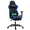 Blue, variant on WENTUM Reclining Gaming Chair with Footrest, Massage Racing Office Chair, PU Leather Computer Desk Chair with Head Pillow for Adults, White