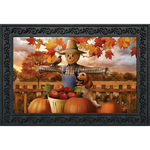 Briarwood Lane Autumn Scarecrow Harvest Doormat