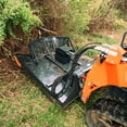 thumbnail image 4 of Titan Attachments 72" USA Made Rotary Skid Steer Brush Cutter Attachment, Eaton Direct Drive Hydraulic Motor Mid-Flow 22-30 GPM, AR500 Replaceable Steel Blades, Mulching Teeth, Push Bar, 4 of 10