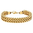 thumbnail image 1 of Pulsera de cadena de eslabones para hombre de acero inoxidable ancho largo, 1 of 5