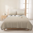thumbnail image 3 of King Quilt Set 96''x106'', Beige Brown Ombre Lightweight Bedspread Coverlet Set with 2 Pillow Shams, Modern Abstract Art Gradient Breathable All Season Quilt Bedding for Bedroom/Guest Room, 3 of 9
