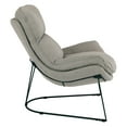 thumbnail image 3 of Ryedale Lounge Chair in Gray Fabric with Black Frame, 3 of 9