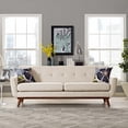 thumbnail image 2 of Modern Contemporary Urban Design Living Room Lounge Club Lobby Sofa, Fabric, Beige, 2 of 4