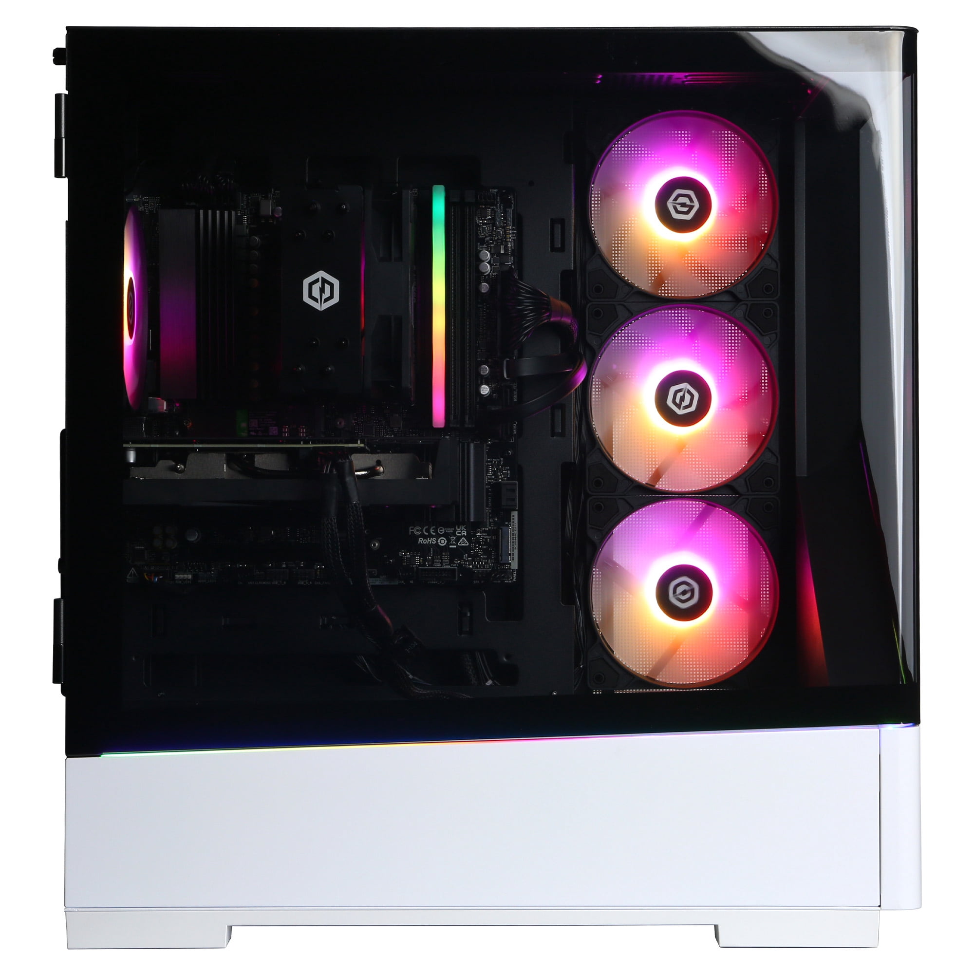 CyberPowerPC Gamer Xtreme Gaming PC, Intel Core Ultra 7 265F, NVIDIA GeForce RTX 5050 8GB, 16GB DDR5, 2TB SSD, GXi11140CPGV17