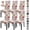 Orange Flore, variant on Printed Dining Room Chair Covers 4 Packs, Stretch Kitchen Slipcovers Removable Washable Parsons Protector for Kitchen,Hotel,Restaurant, Ceremony Universal Size