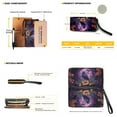 thumbnail image 3 of ZUXONGSY Halloween Raven Pumpkin Moon Print Top Handle Bag with Practicality Makeup Bag Wallet for Women PU Leather Top Handle Satchel Set with Casual Makeup Pouch Slim Wallet for Dating Shopping, 3 of 4