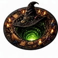 thumbnail image 2 of Luckky 3D Illusion Halloween Round Mat,Soft Funny Visual Effect Area Rug with Non-Slip Bottom,Indoor Decor Floor Mat for Entryway,Living Room,Bedroom,Halloween Home Decoration, 2 of 6