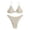 White*, variant on RUTAYY Women's Bikini Sets Solid Color Swimwear High Waist Tankini with Bottom Summer Swim Suit 2 Piece Beach Sport Swimsuit