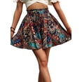 thumbnail image 3 of Women'S Flowy Shorts Beach Vacation Summer High Waist Wide Leg Casual Dressy Shorts Flower Color 5 XXL, 3 of 7