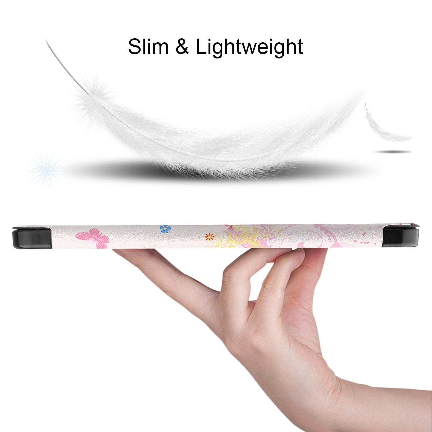 Allytechgroup iPad Air 11" M4 M3 M2 Case 2026 2025 2024, Slim Flip Smart Cover Auto Sleep Wake with Pencil Holder Multi Angle Veiwing Stand Shockproof Case for Apple iPad Air 11 inch, Butterfly Fairy